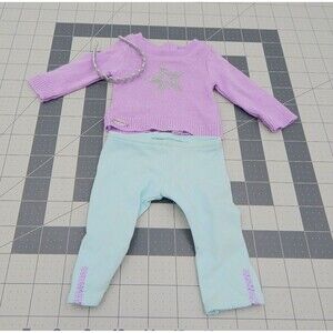 American Girl Truly Me Meet Outfit Sweater Star Top Pants Headband 18 Inch Doll